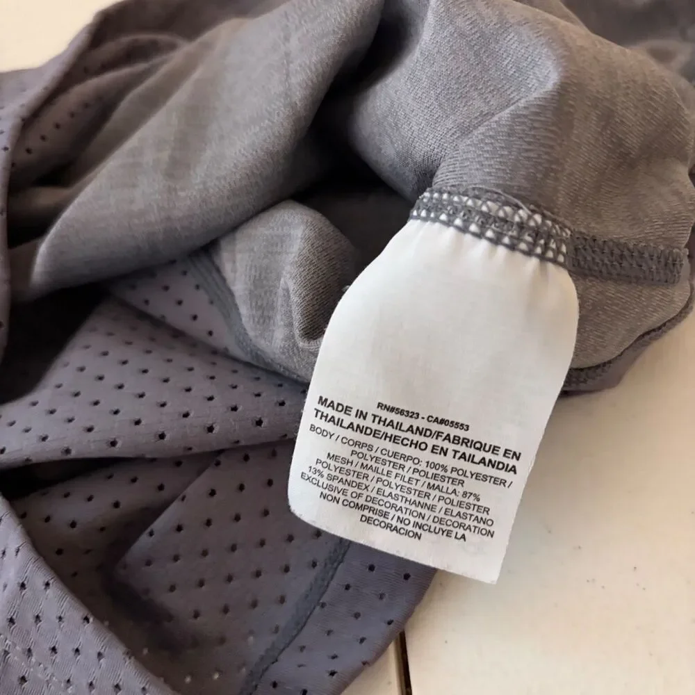 Nike Tank Top Women's Small Gray Racerback Sleeveless Logo Active Shirt